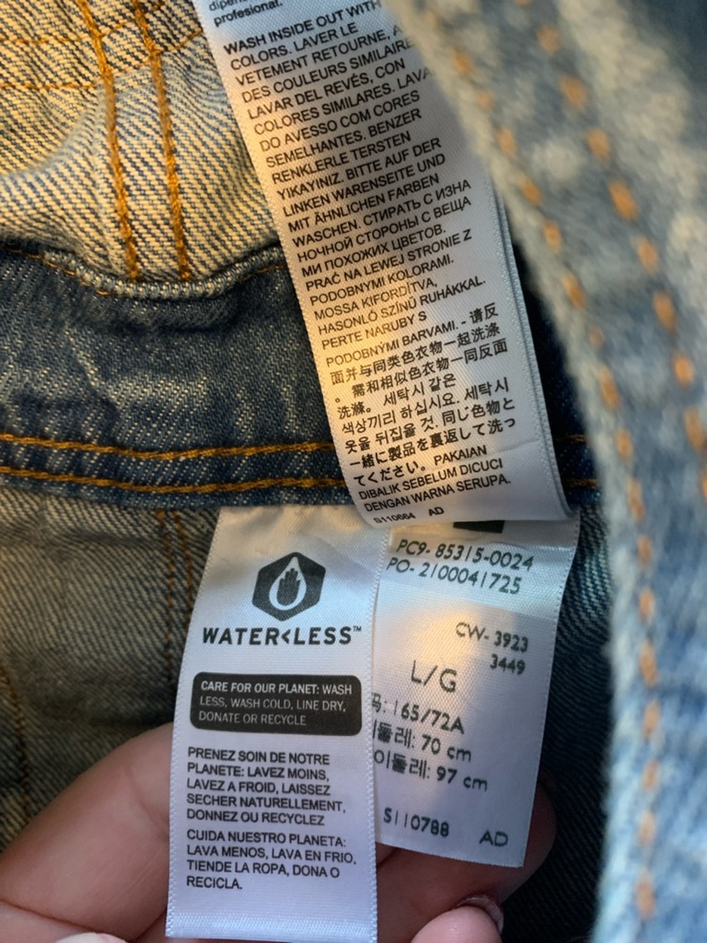 Levi's Light Blue Denim Bib Overalls - Picture 4 of 5